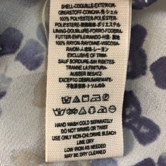 Free People Sheer Floral Babydoll Tunic Dress Flutter Sleeves Size S Purple - Picture 6 of 8